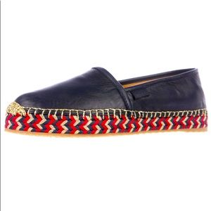 GUCCI leather espadrille flats